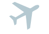 Single travel insurance airplane icon